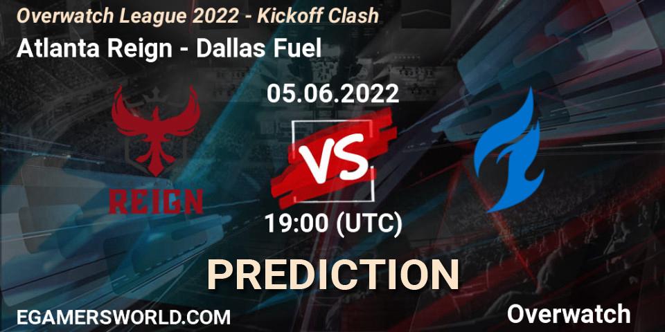 Prognoza Atlanta Reign - Dallas Fuel. 05.06.22, Overwatch, Overwatch League 2022 - Kickoff Clash