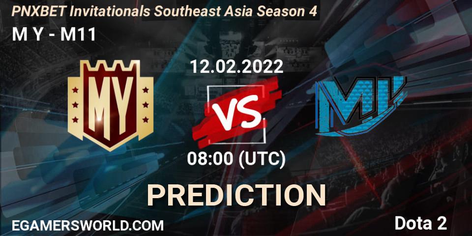 Prognoza M Y - M11. 12.02.2022 at 08:28, Dota 2, PNXBET Invitationals Southeast Asia Season 4