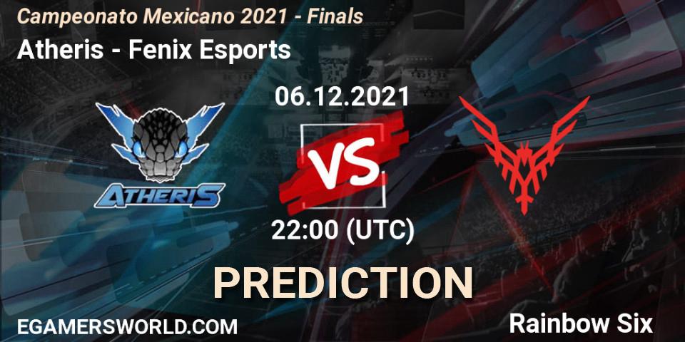 Prognoza Atheris - Fenix Esports. 06.12.2021 at 22:00, Rainbow Six, Campeonato Mexicano 2021 - Finals