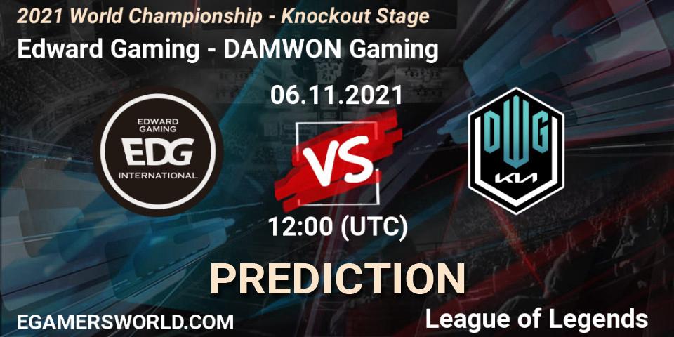Prognoza Edward Gaming - DAMWON Gaming. 06.11.21, LoL, 2021 World Championship - Knockout Stage
