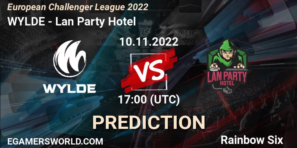 Prognoza WYLDE - Lan Party Hotel. 10.11.2022 at 17:00, Rainbow Six, European Challenger League 2022