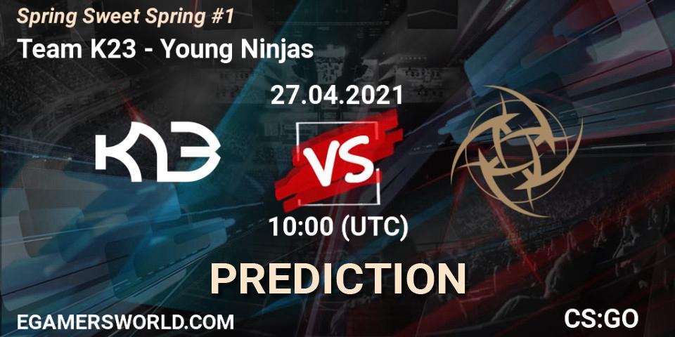 Prognoza Team K23 - Young Ninjas. 27.04.2021 at 10:00, Counter-Strike (CS2), Spring Sweet Spring #1