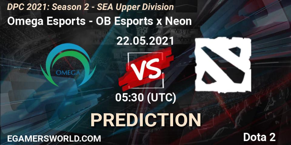Prognoza Omega Esports - OB Esports x Neon. 22.05.2021 at 06:47, Dota 2, DPC 2021: Season 2 - SEA Upper Division