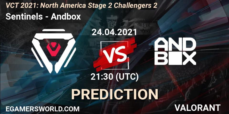Prognoza Sentinels - Andbox. 24.04.2021 at 20:45, VALORANT, VCT 2021: North America Stage 2 Challengers 2
