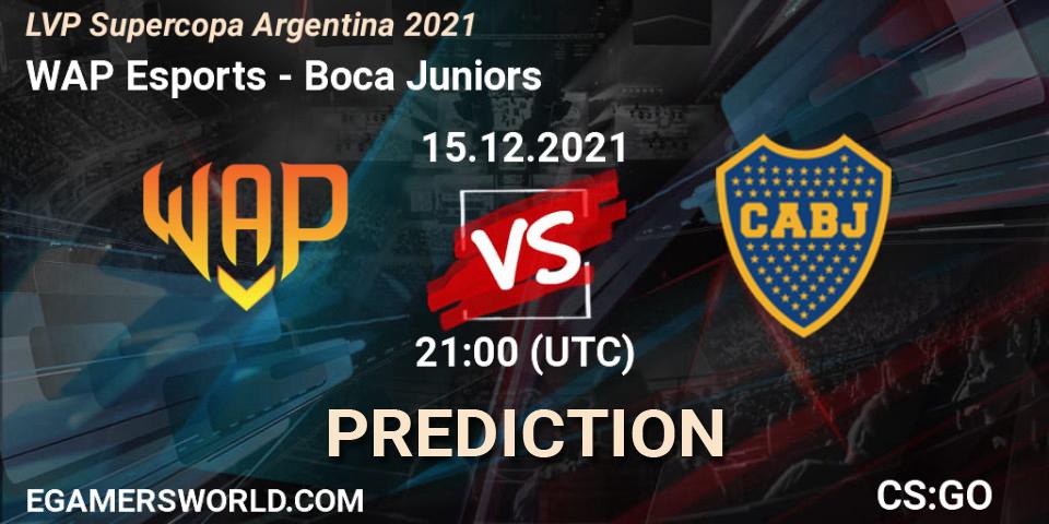 Prognoza WAP Esports - Boca Juniors. 15.12.2021 at 21:00, Counter-Strike (CS2), LVP Supercopa Argentina 2021