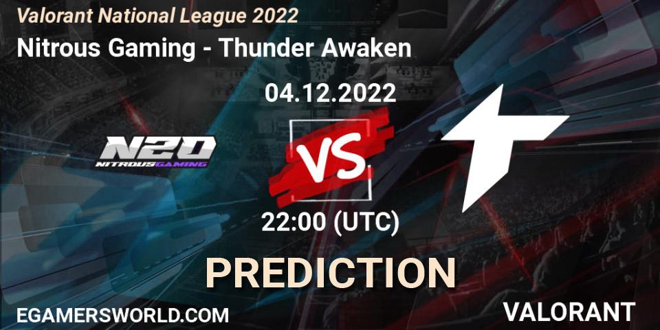 Prognoza Nitrous Gaming - Thunder Awaken. 04.12.22, VALORANT, Valorant National League 2022