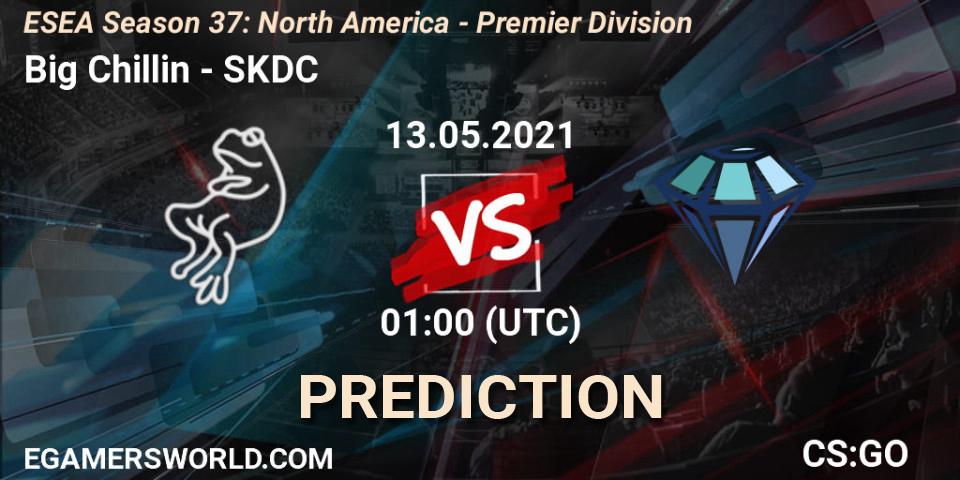 Prognoza Big Chillin - SKDC. 13.05.2021 at 01:00, Counter-Strike (CS2), ESEA Season 37: North America - Premier Division