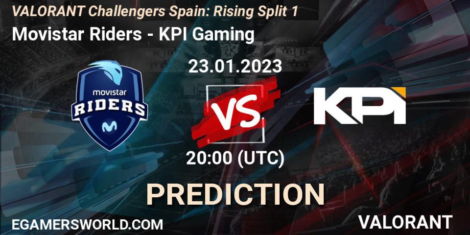 Prognoza Movistar Riders - KPI Gaming. 23.01.2023 at 20:25, VALORANT, VALORANT Challengers 2023 Spain: Rising Split 1