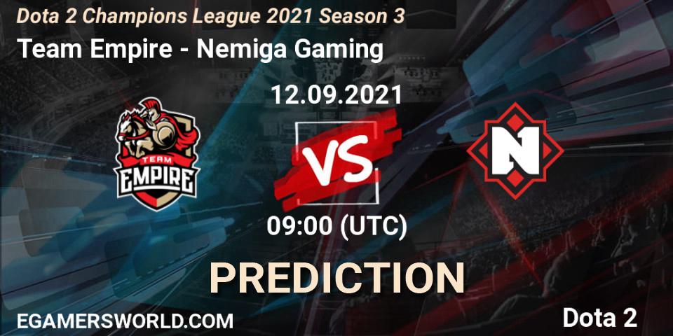 Prognoza Team Empire - Nemiga Gaming. 12.09.2021 at 08:59, Dota 2, Dota 2 Champions League 2021 Season 3