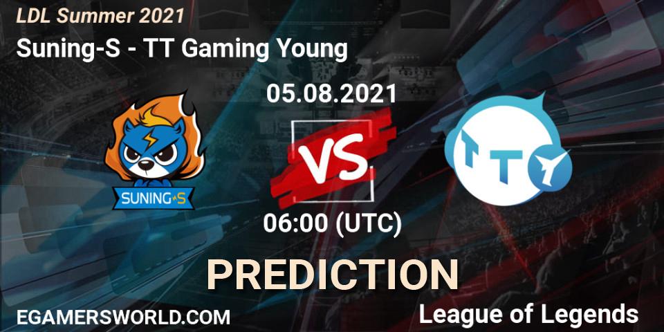 Prognoza Suning-S - TT Gaming Young. 05.08.21, LoL, LDL Summer 2021