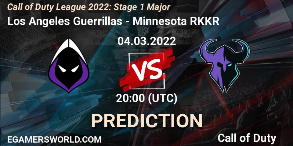 Prognoza Los Angeles Guerrillas - Minnesota RØKKR. 04.03.2022 at 20:00, Call of Duty, Call of Duty League 2022: Stage 1 Major