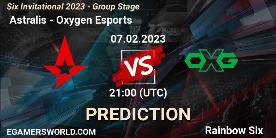 Prognoza Astralis - Oxygen Esports. 07.02.23, Rainbow Six, Six Invitational 2023 - Group Stage