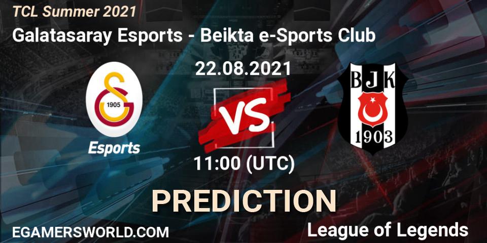 Prognoza Galatasaray Esports - Beşiktaş e-Sports Club. 22.08.2021 at 11:00, LoL, TCL Summer 2021