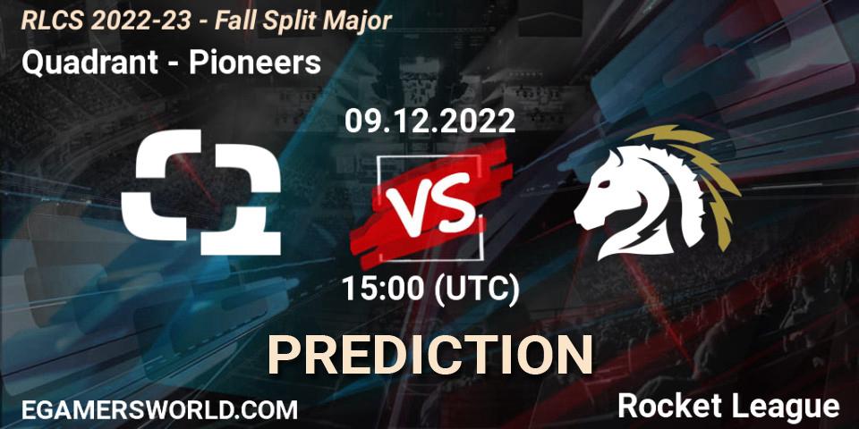 Prognoza Quadrant - Pioneers. 09.12.22, Rocket League, RLCS 2022-23 - Fall Split Major