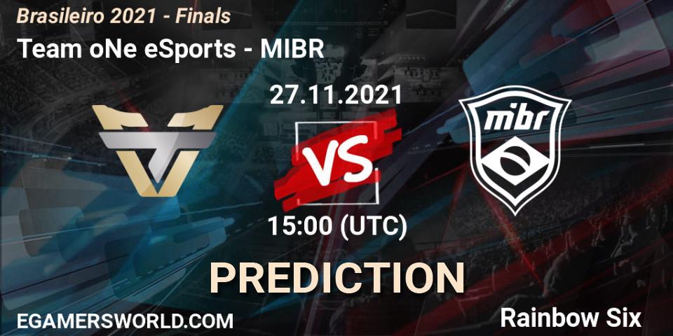 Prognoza Team oNe eSports - MIBR. 27.11.21, Rainbow Six, Brasileirão 2021 - Finals