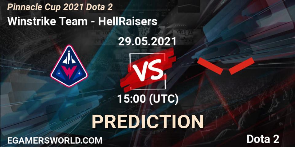 Prognoza Winstrike Team - HellRaisers. 29.05.2021 at 15:02, Dota 2, Pinnacle Cup 2021 Dota 2