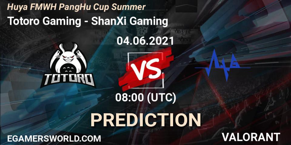 Prognoza Totoro Gaming - ShanXi Gaming. 04.06.2021 at 08:00, VALORANT, Huya FMWH PangHu Cup Summer