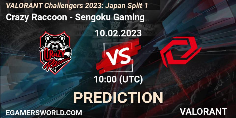 Prognoza Crazy Raccoon - Sengoku Gaming. 10.02.23, VALORANT, VALORANT Challengers 2023: Japan Split 1