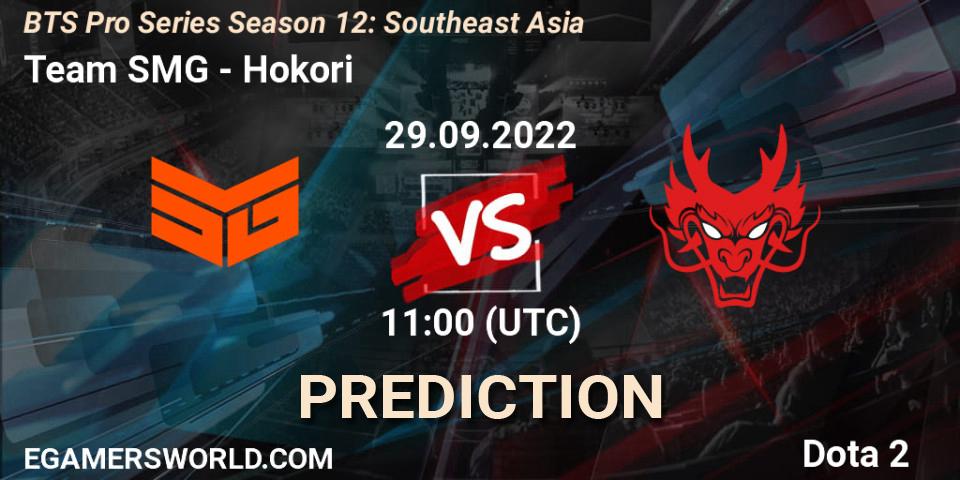 Prognoza Team SMG - Hokori. 29.09.2022 at 11:18, Dota 2, BTS Pro Series Season 12: Southeast Asia