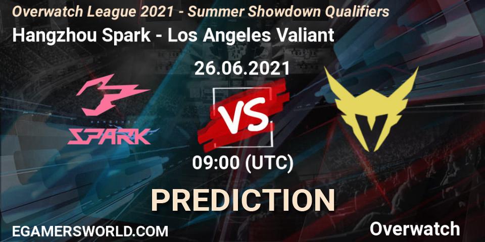 Prognoza Hangzhou Spark - Los Angeles Valiant. 26.06.21, Overwatch, Overwatch League 2021 - Summer Showdown Qualifiers