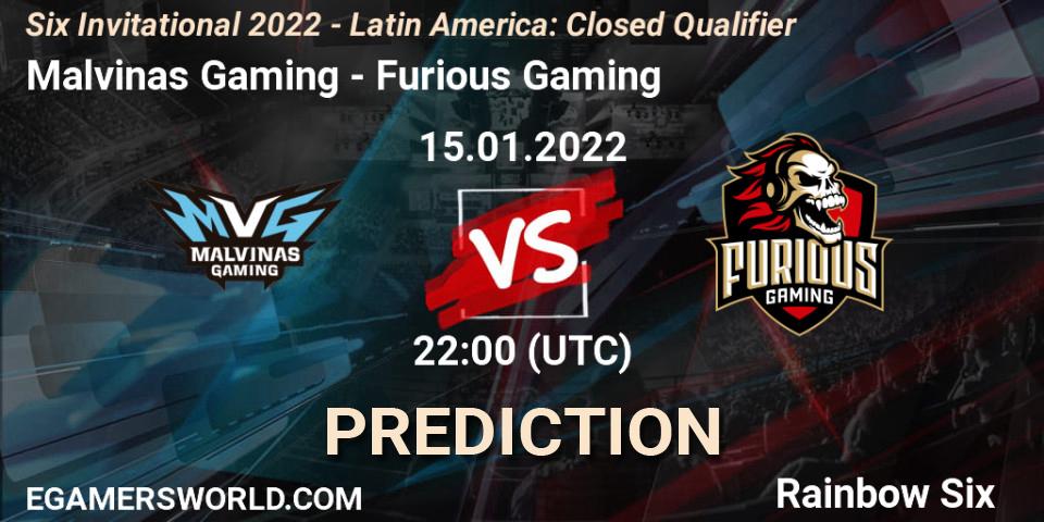 Prognoza Malvinas Gaming - Furious Gaming. 31.01.2022 at 17:30, Rainbow Six, Six Invitational 2022 - Latin America: Closed Qualifier