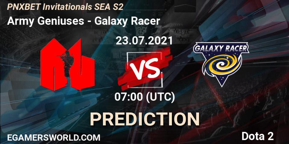 Prognoza Army Geniuses - Galaxy Racer. 23.07.2021 at 07:03, Dota 2, PNXBET Invitationals SEA S2
