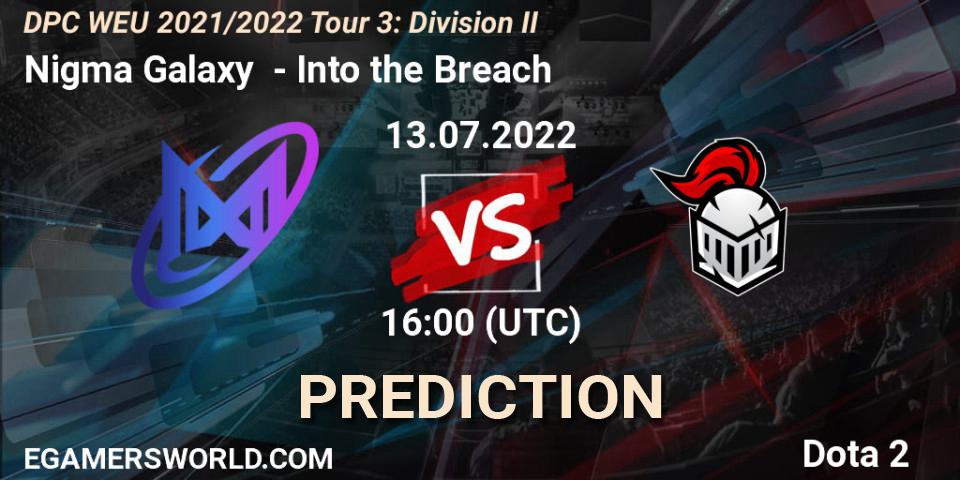 Prognoza Nigma Galaxy - Into the Breach. 13.07.22, Dota 2, DPC WEU 2021/2022 Tour 3: Division II