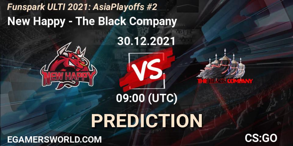 Prognoza New Happy - The Black Company. 30.12.2021 at 09:00, Counter-Strike (CS2), Funspark ULTI 2021 Asia Playoffs 2