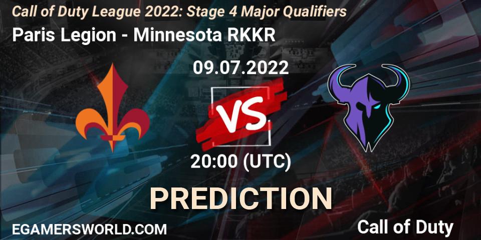 Prognoza Paris Legion - Minnesota RØKKR. 09.07.2022 at 20:00, Call of Duty, Call of Duty League 2022: Stage 4
