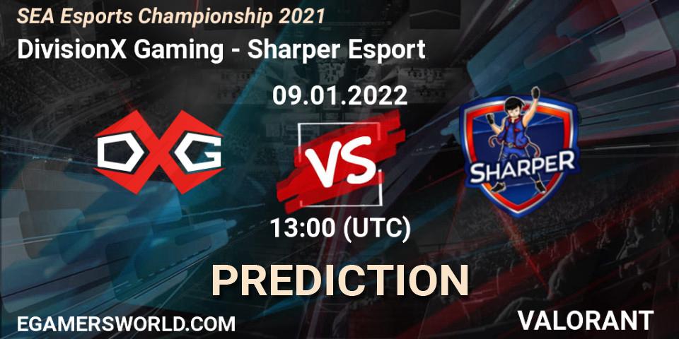 Prognoza DivisionX Gaming - Sharper Esport. 09.01.2022 at 13:00, VALORANT, SEA Esports Championship 2021