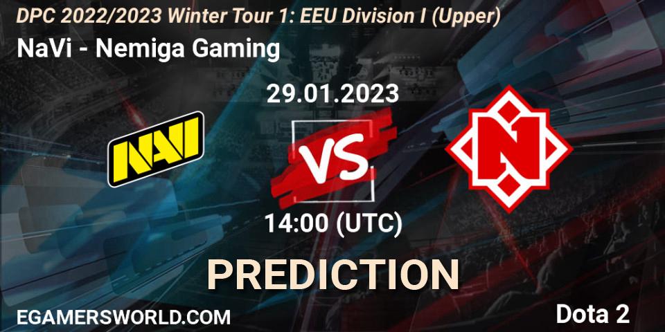 Prognoza NaVi - Nemiga Gaming. 29.01.23, Dota 2, DPC 2022/2023 Winter Tour 1: EEU Division I (Upper)