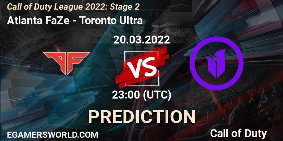 Prognoza Atlanta FaZe - Toronto Ultra. 20.03.22, Call of Duty, Call of Duty League 2022: Stage 2