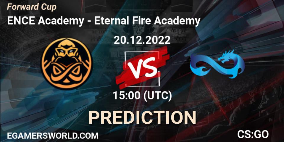 Prognoza ENCE Academy - Eternal Fire Academy. 20.12.2022 at 18:00, Counter-Strike (CS2), Forward Cup