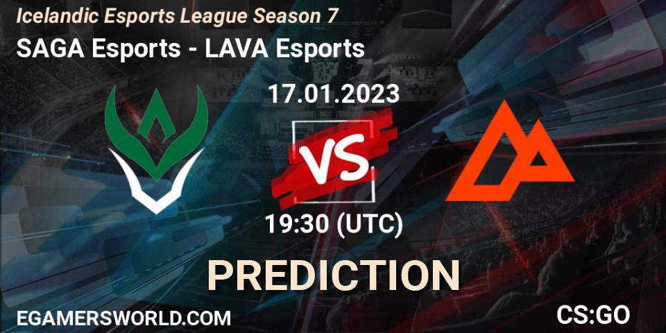 Prognoza SAGA Esports - LAVA Esports. 17.01.23, CS2 (CS:GO), Icelandic Esports League Season 7
