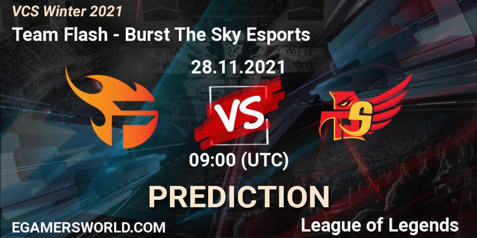 Prognoza Team Flash - Burst The Sky Esports. 28.11.2021 at 09:00, LoL, VCS Winter 2021