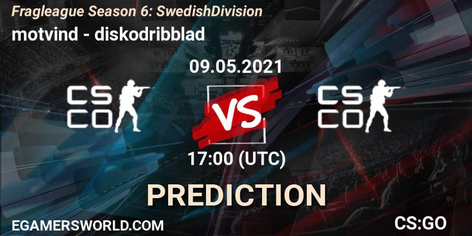 Prognoza motvind - diskodribblad. 09.05.2021 at 17:00, Counter-Strike (CS2), Fragleague Season 6: Swedish Division