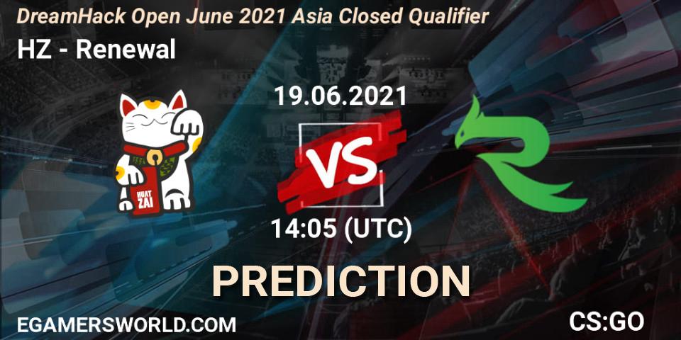 Prognoza HZ - Renewal. 19.06.21, CS2 (CS:GO), DreamHack Open June 2021 Asia Closed Qualifier