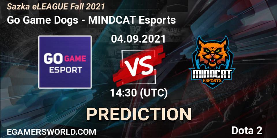 Prognoza Go Game Dogs - MINDCAT Esports. 04.09.2021 at 14:45, Dota 2, Sazka eLEAGUE Fall 2021