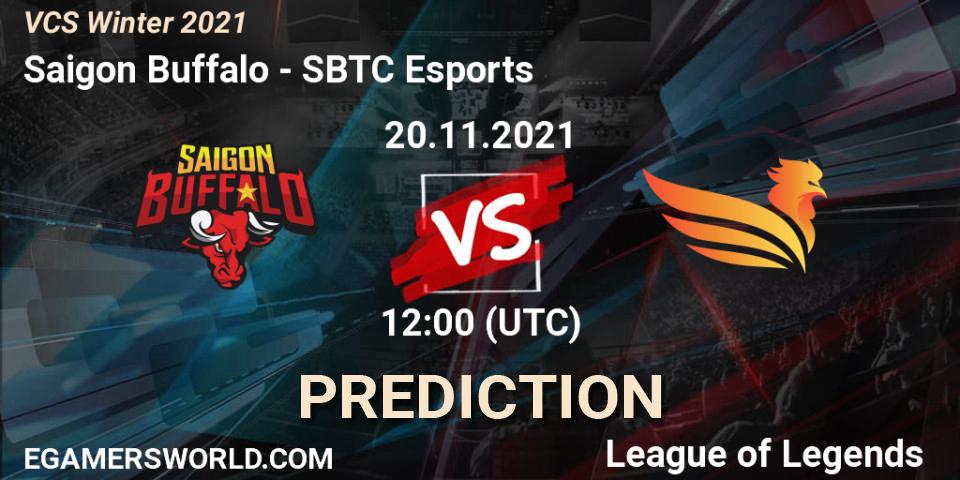 Prognoza Saigon Buffalo - SBTC Esports. 20.11.2021 at 12:00, LoL, VCS Winter 2021