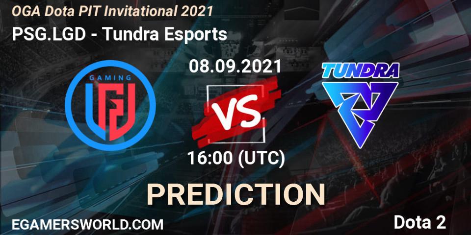 Prognoza PSG.LGD - Tundra Esports. 08.09.2021 at 15:24, Dota 2, OGA Dota PIT Invitational 2021