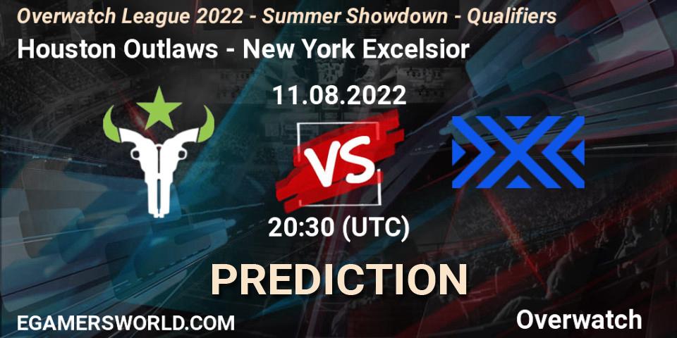 Prognoza Houston Outlaws - New York Excelsior. 11.08.22, Overwatch, Overwatch League 2022 - Summer Showdown - Qualifiers