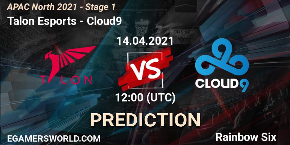 Prognoza Talon Esports - Cloud9. 14.04.2021 at 12:00, Rainbow Six, APAC North 2021 - Stage 1
