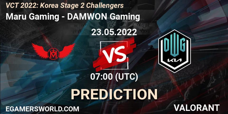 Prognoza Maru Gaming - DAMWON Gaming. 23.05.2022 at 07:00, VALORANT, VCT 2022: Korea Stage 2 Challengers