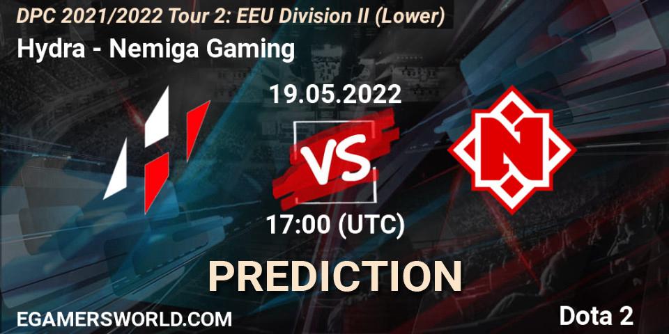 Prognoza Hydra - Nemiga Gaming. 19.05.22, Dota 2, DPC 2021/2022 Tour 2: EEU Division II (Lower)