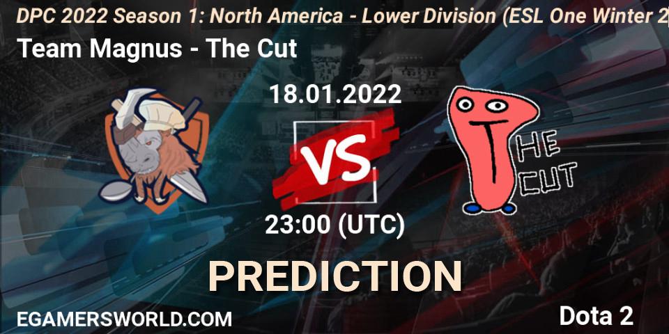 Prognoza Team Magnus - The Cut. 18.01.2022 at 22:55, Dota 2, DPC 2022 Season 1: North America - Lower Division (ESL One Winter 2021)