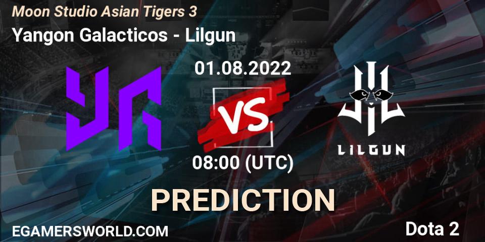 Prognoza Yangon Galacticos - Lilgun. 01.08.2022 at 08:05, Dota 2, Moon Studio Asian Tigers 3