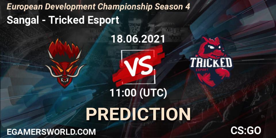 Prognoza Sangal - Tricked Esport. 18.06.2021 at 11:30, Counter-Strike (CS2), European Development Championship Season 4