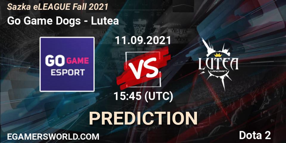 Prognoza Go Game Dogs - Lutea. 11.09.2021 at 16:19, Dota 2, Sazka eLEAGUE Fall 2021