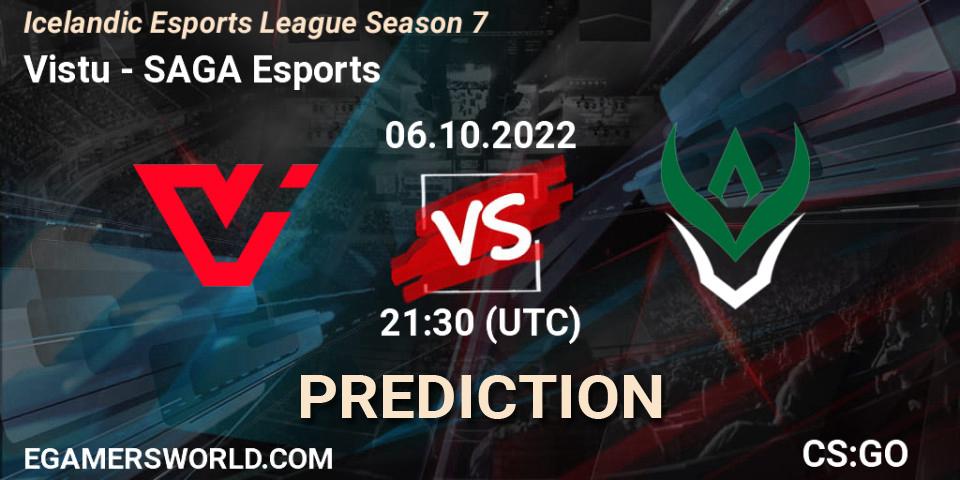 Prognoza Viðstöðu - SAGA Esports. 06.10.2022 at 21:30, Counter-Strike (CS2), Icelandic Esports League Season 7