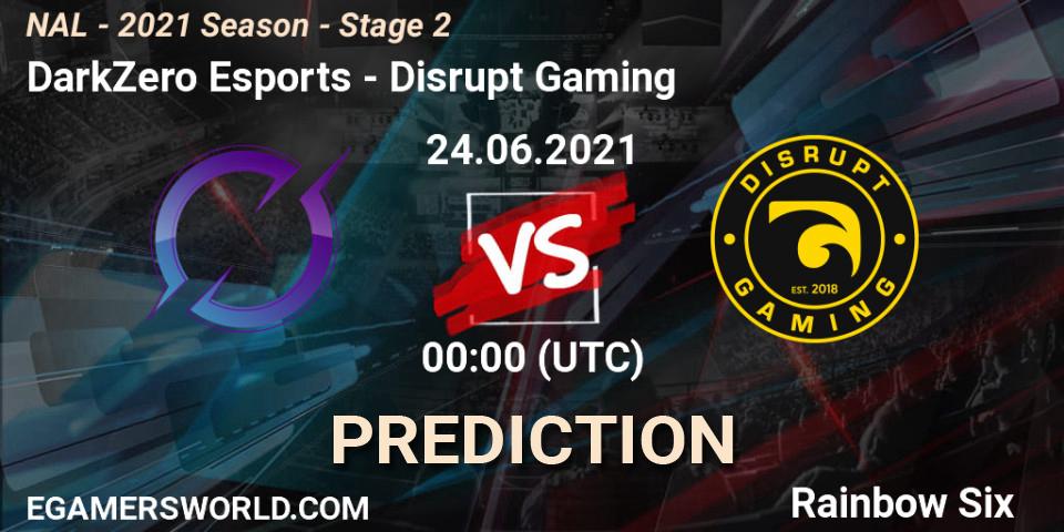 Prognoza DarkZero Esports - Disrupt Gaming. 24.06.2021 at 00:00, Rainbow Six, NAL - 2021 Season - Stage 2